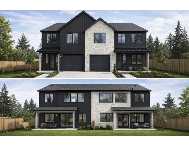 New construction duplex by Tri-State GC